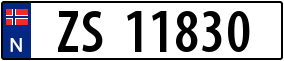 Truck License Plate